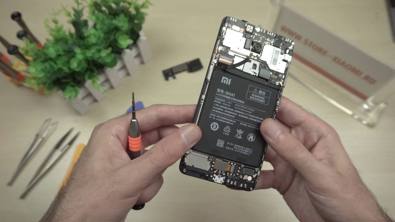 Ремонт и замена динамика телефона Xiaomi